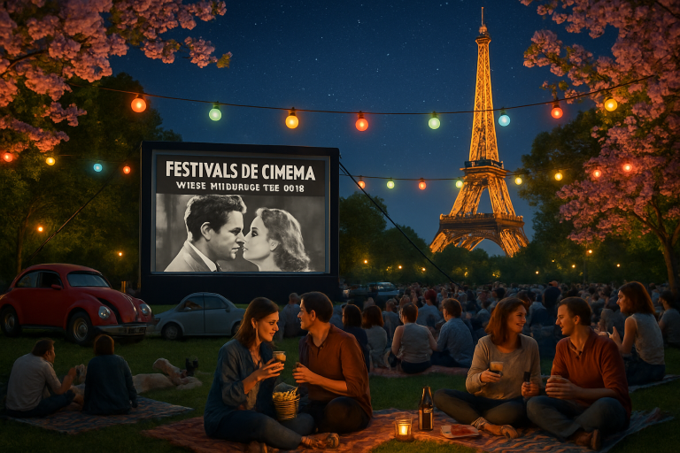 explorez notre choix des meilleurs festivals de cinéma en plein air à paris pour les saisons printanières et estivales de 2025. profitez de projections magiques sous les étoiles dans un cadre idyllique !