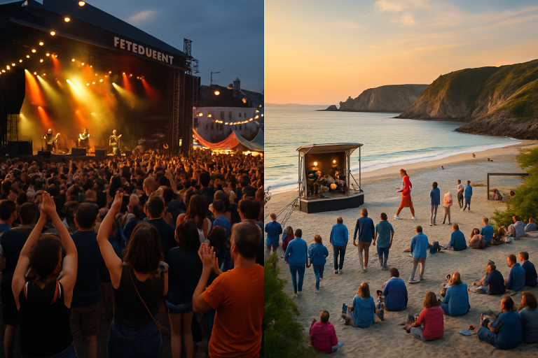 découvrez quel événement est fait pour vous entre la fête du bruit à landerneau et le festival du bout du monde à crozon. plongez dans l'ambiance musicale, les artistes présents et les activités proposées pour vivre une expérience inoubliable en bretagne.