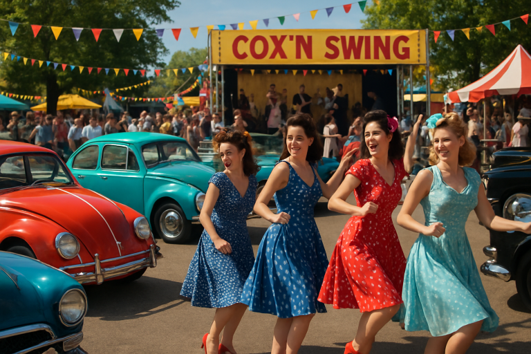 vivez l'ambiance unique du festival cox’n swing avec sa 6e édition, mettant en avant des voitures légendaires, des pin-up flamboyantes et des mélodies entraînantes. ne manquez pas cette célébration du style rétro et de la musique dans une atmosphère festive et conviviale !