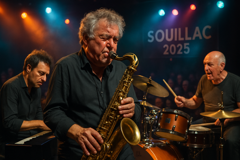 découvrez souillac en jazz 2025, un concert inoubliable mettant en scène louis sclavis, benjamin moussay et daniel humair. plongez dans une soirée musicale exceptionnelle où l'improvisation et la créativité jazzy se rencontrent au cœur de souillac. ne manquez pas cette expérience unique !