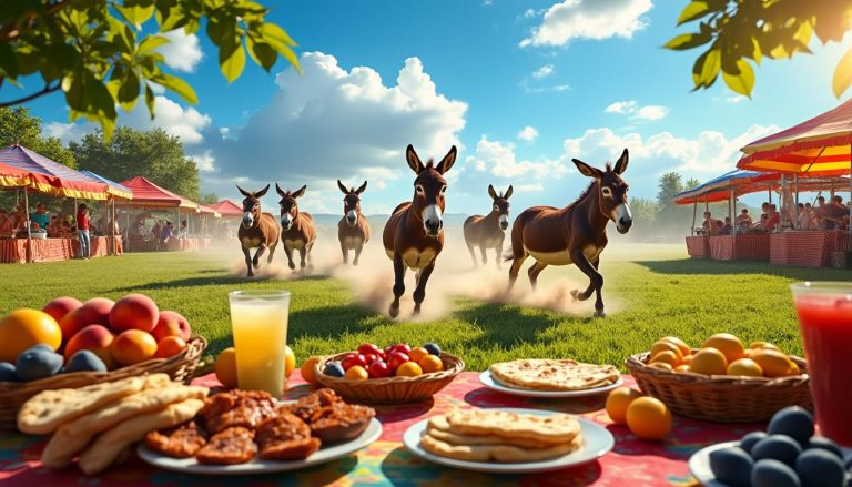 découvrez l'été libanais entre courses d'ânes traditionnelles, festivités fruitées hautes en couleur et dîners champêtres authentiques. vivez une saison vibrante et conviviale au cœur du liban.