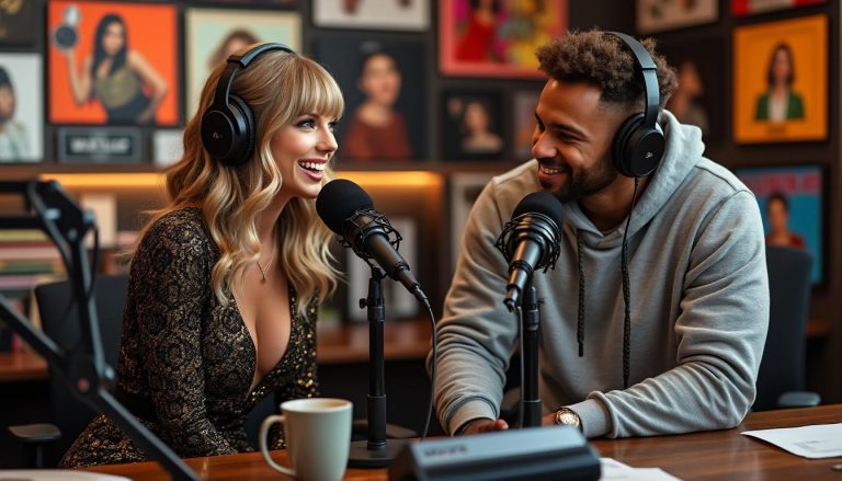 découvrez comment taylor swift surprend ses fans en révélant son nouvel album lors du podcast de travis kelce. une annonce exclusive pleine de révélations et de moments inédits !