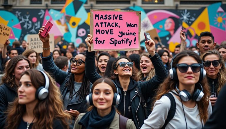 massive attack demande le retrait de sa musique de spotify tout en constatant un élargissement de son public. découvrez pourquoi le groupe prend cette décision et comment cela impacte sa popularité.